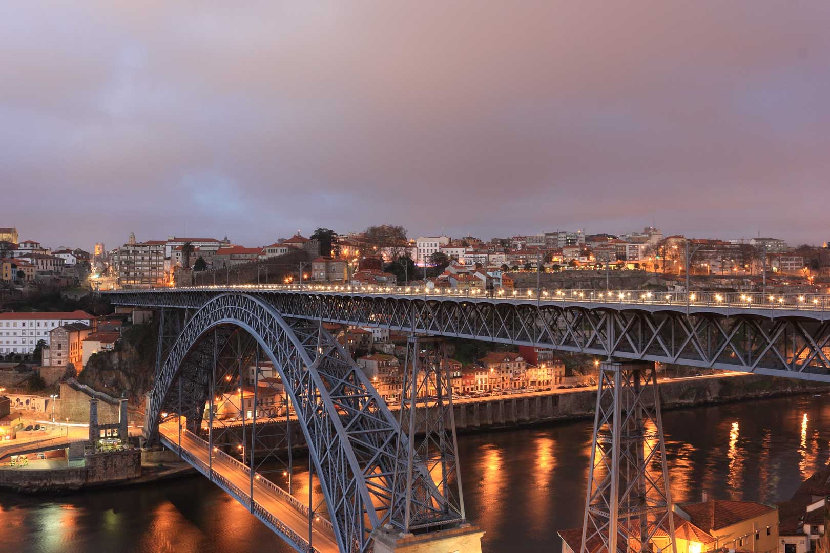 the main bridge in porto portugal