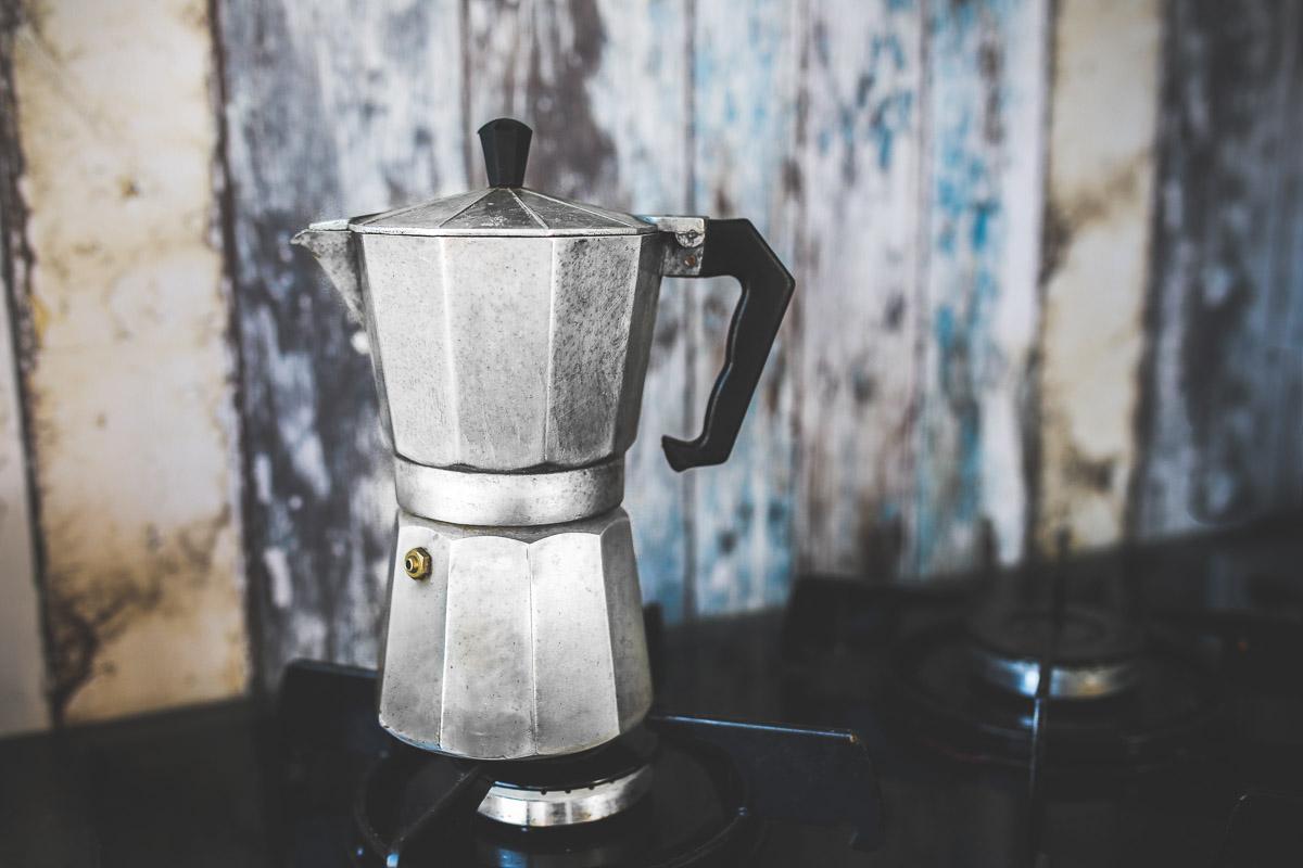 the moka pot a typical italian coffee maker