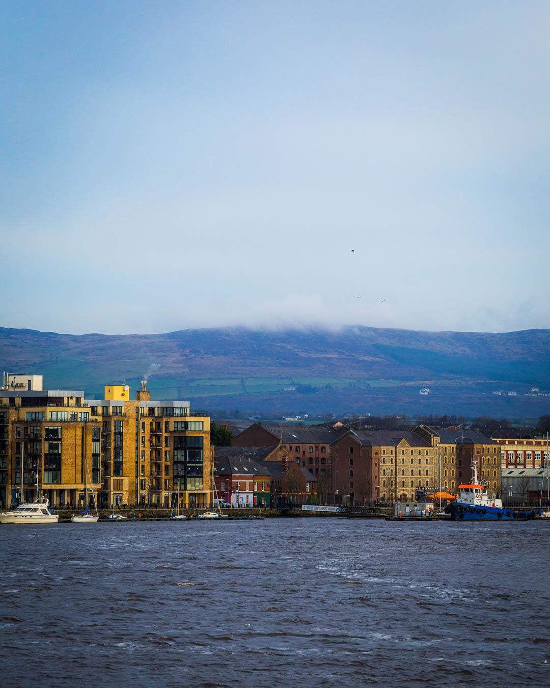 the view from the peace bridge derry londonderry