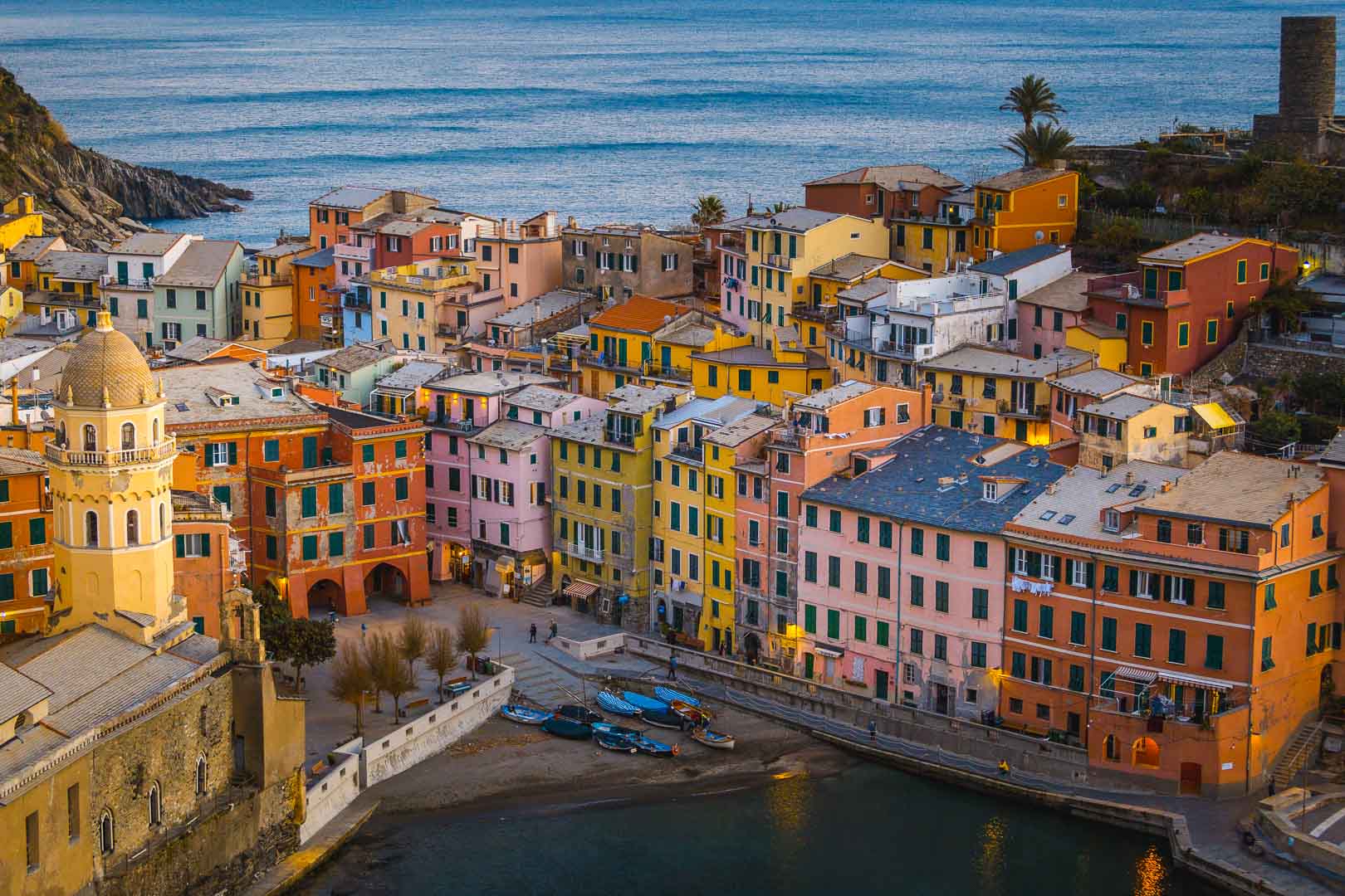 vernazza and its harbor