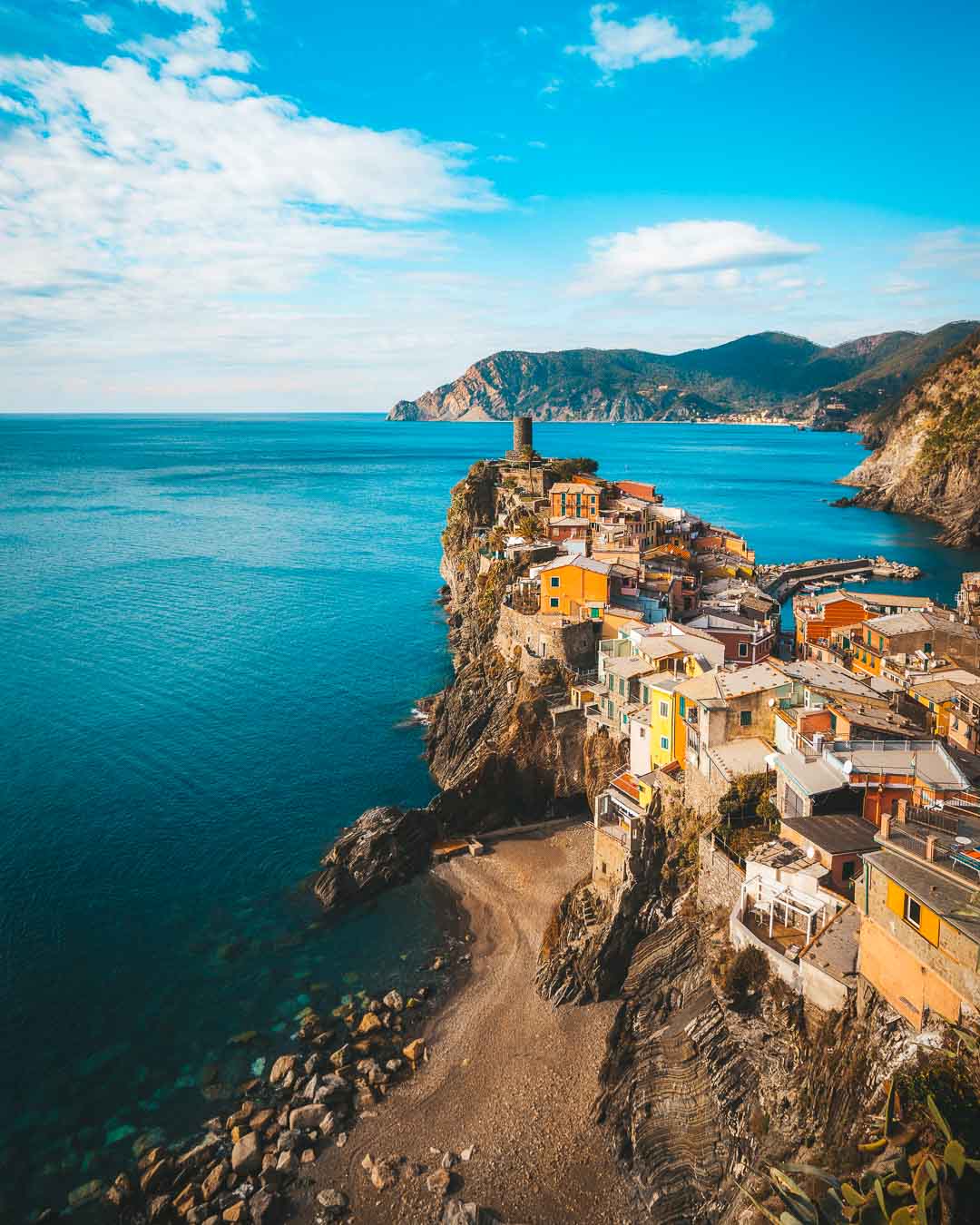 the village of vernazza cinque terre from another viewpoint