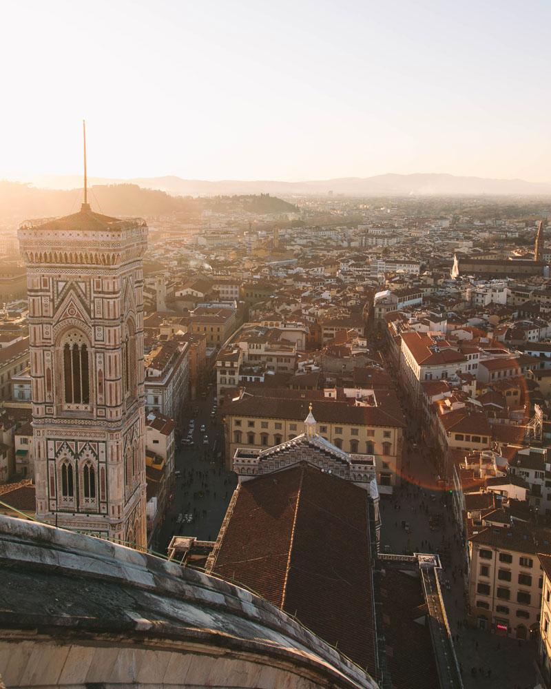 view from the duomo firenze in florence