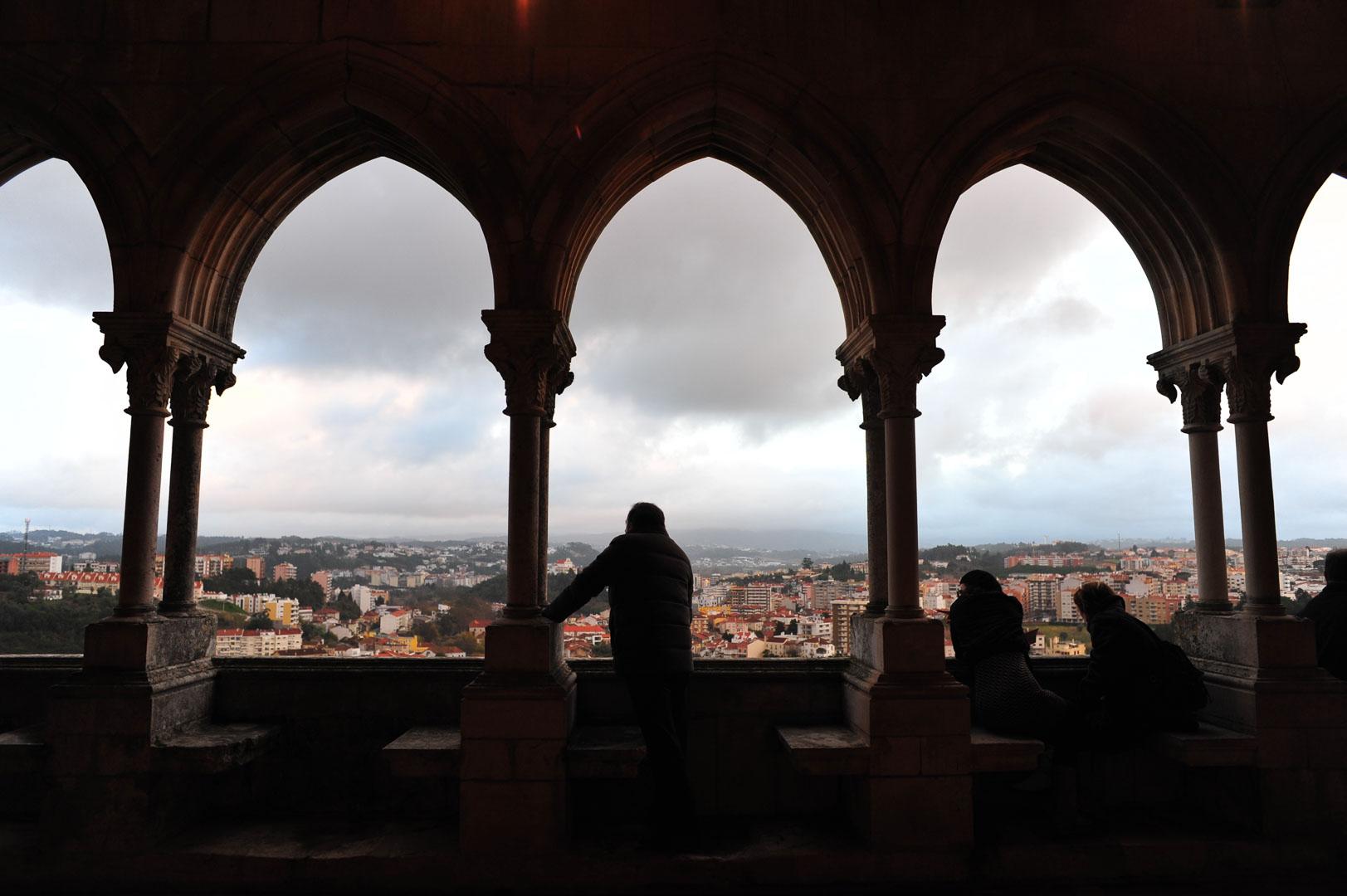 view from the leiria castle