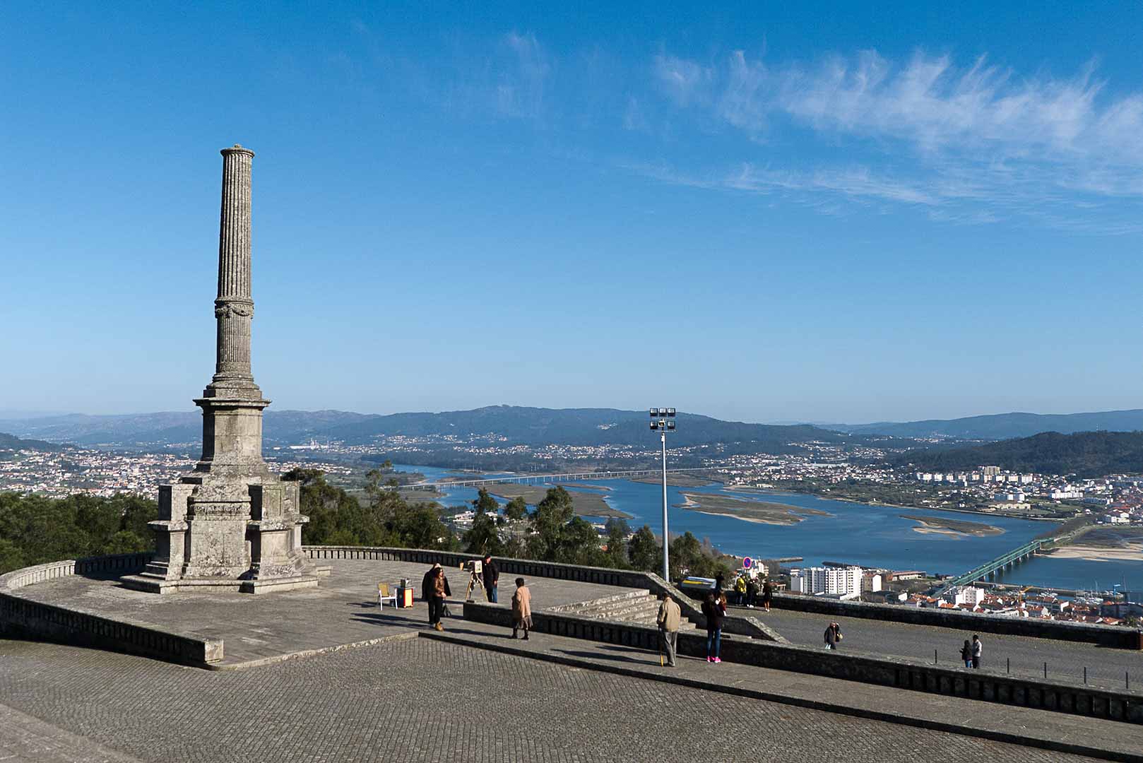 view over the river in viana do castelo portugal