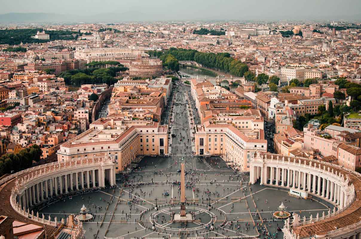 view over vatican city