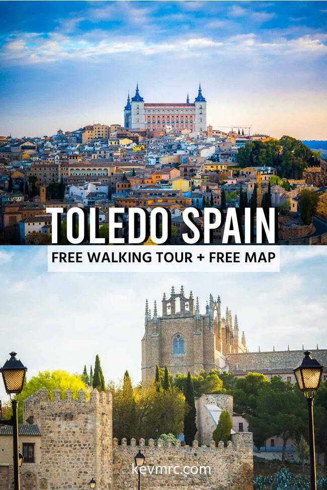 Toledo Spain Free walking tour with free map. Best things to see in Spain | Bucket list in Spain | Best things to do in Toledo | Day trip in Toledo | Spain travel tips | Toledo travel guide #spaintravel #europetravel #toledo #walkingtour