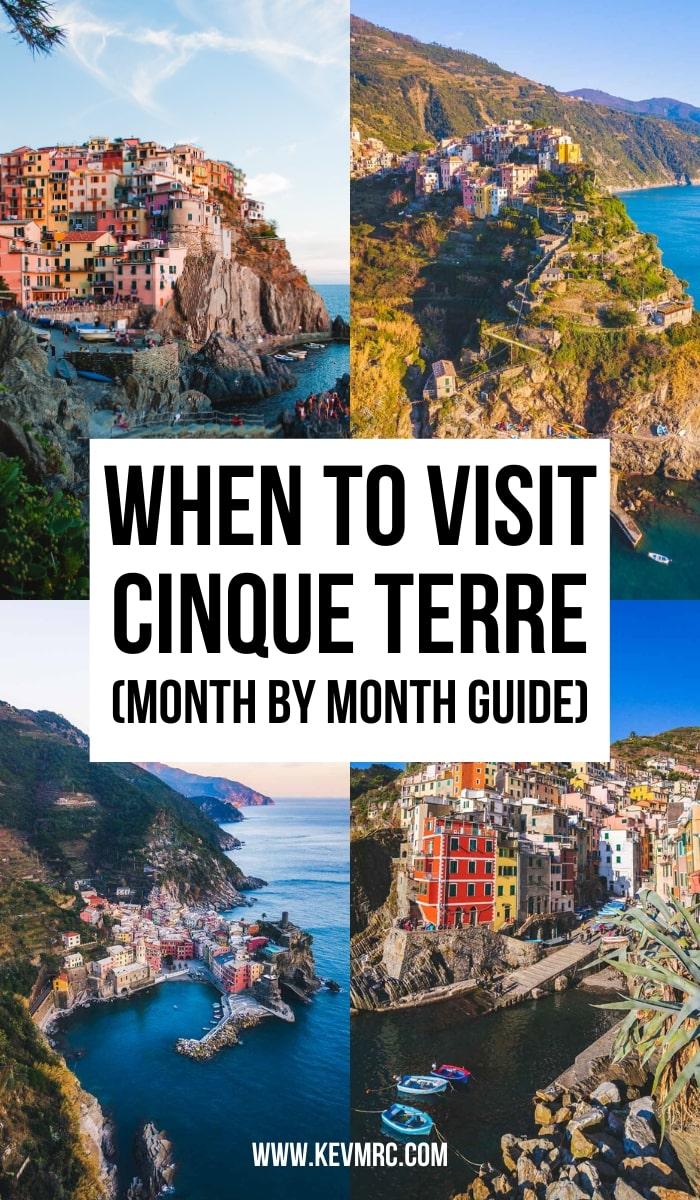 Wondering when is the best time to visit Cinque Terre Italy? That’s exactly what you’ll find out in this guide! We’ll see the best month to visit Cinque Terre overall, for beach lovers, for hikers, and the cheapest month to travel. You’ll also find a detailed month by month comparison with temperatures & info to make your choice! cinque terre travel | cinque terre guide | cinque terre winter | cinque terre spring | cinque terre october #italytravel #cinqueterre