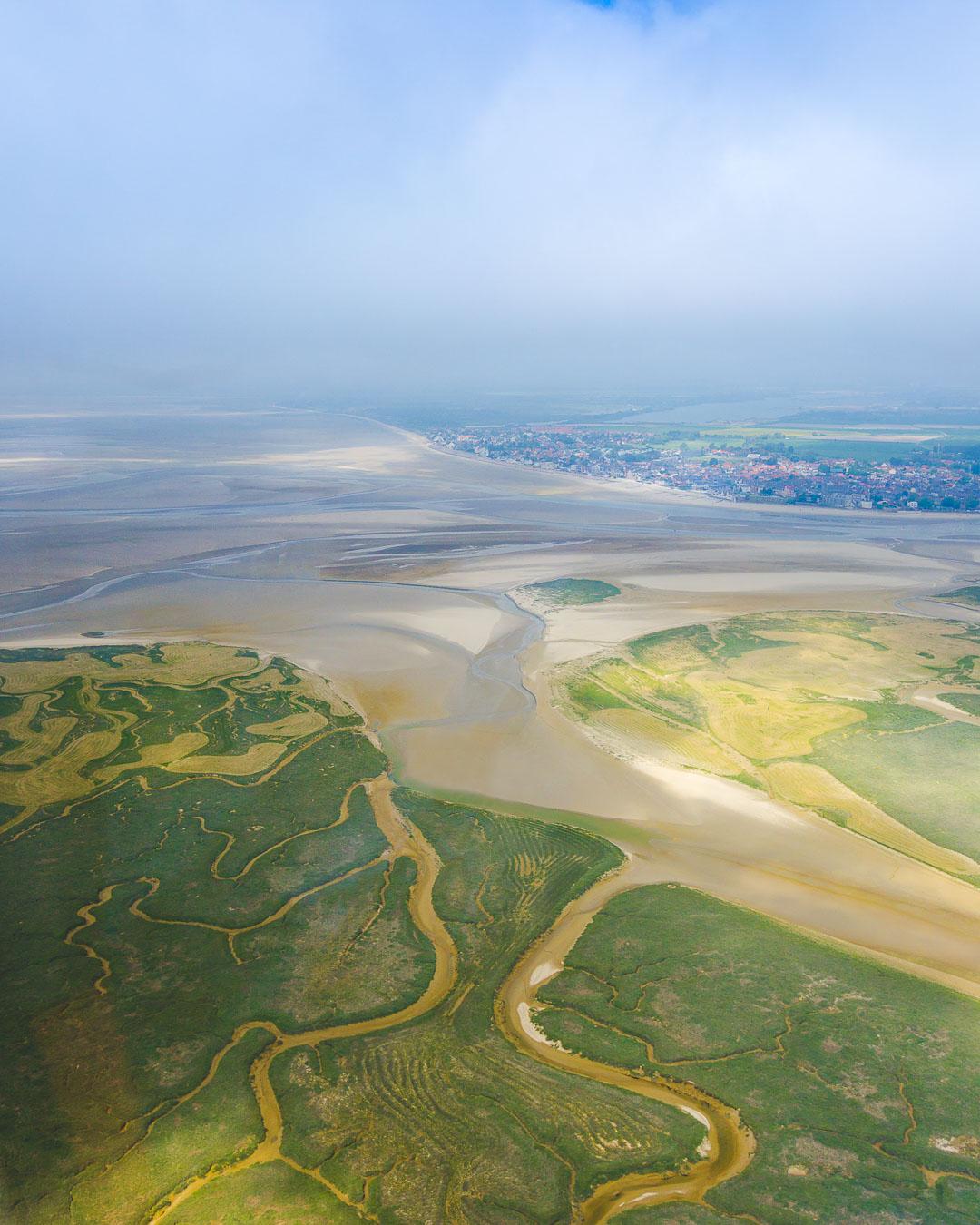 flying over the baie de somme