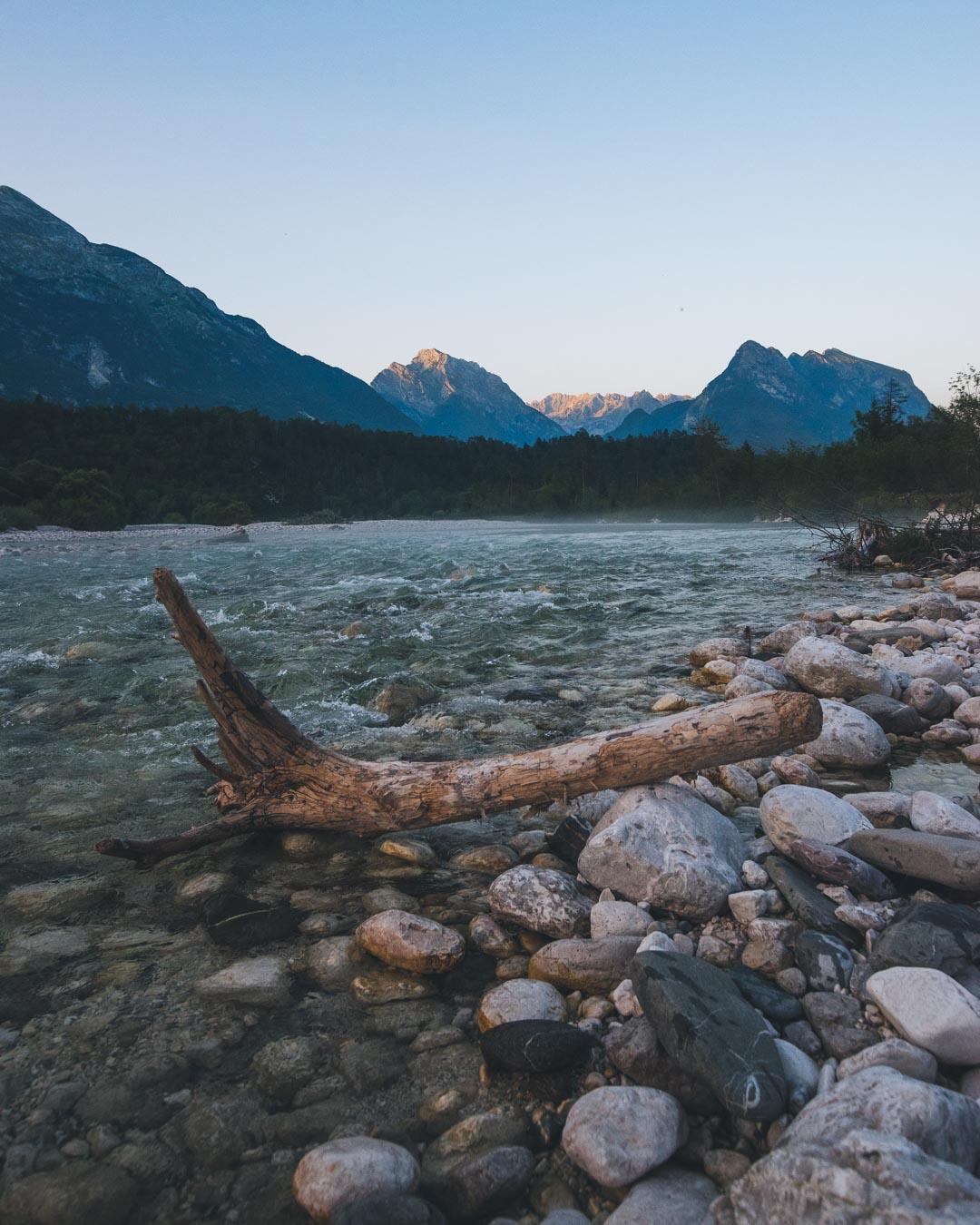 Evening light on Soca River