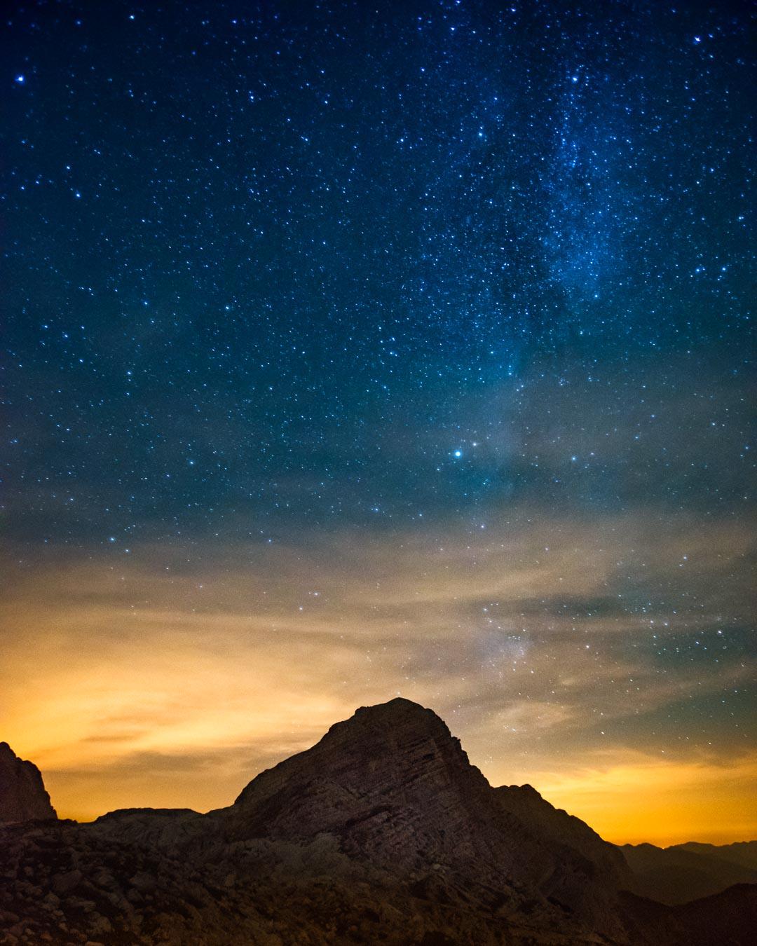 Clear stars in Slovenia