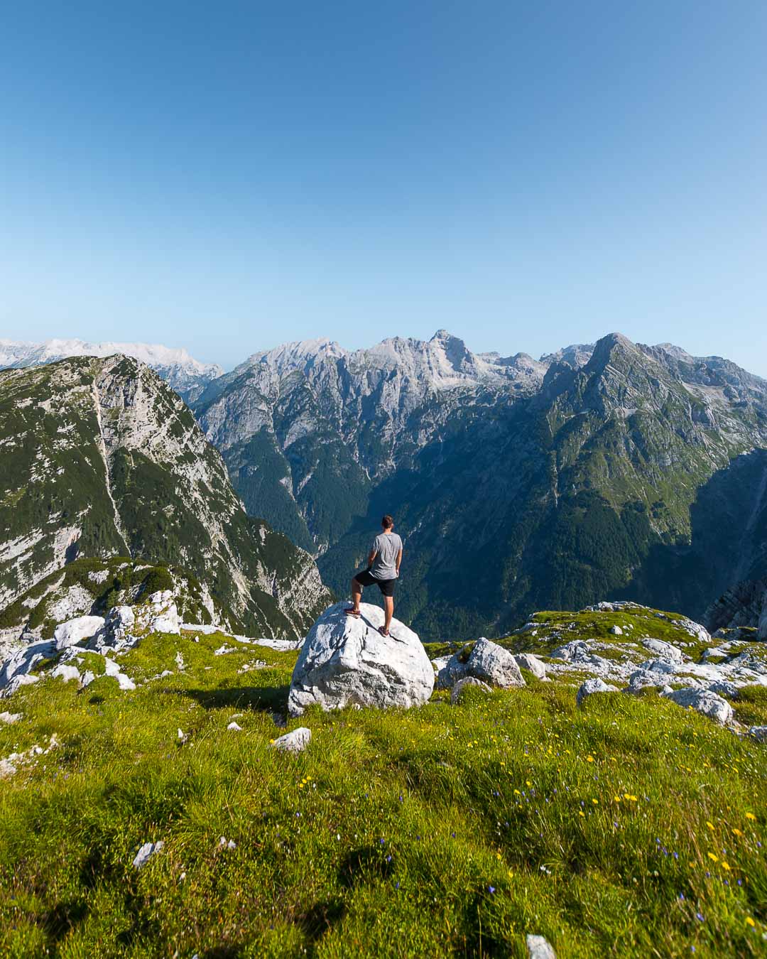 Looking over Triglav National Park