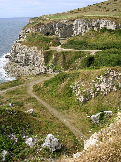 winspit quarry on the jurassic coast