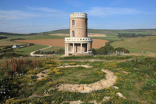 clavell tower in kimmeridge bay