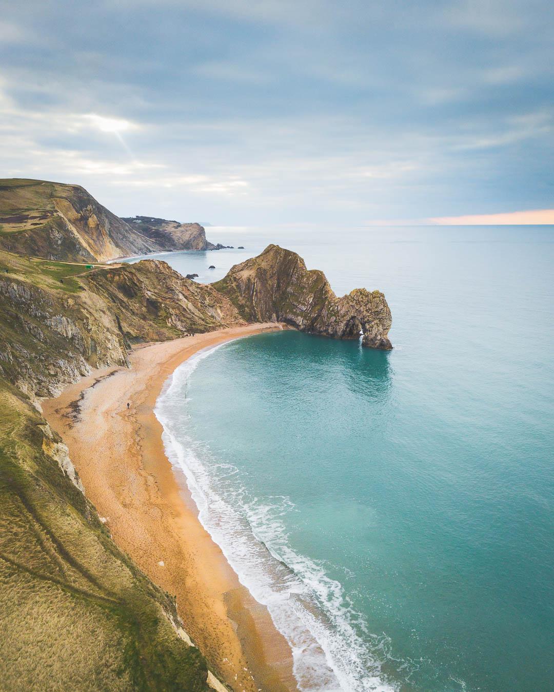 durdle door on the jurassic coast