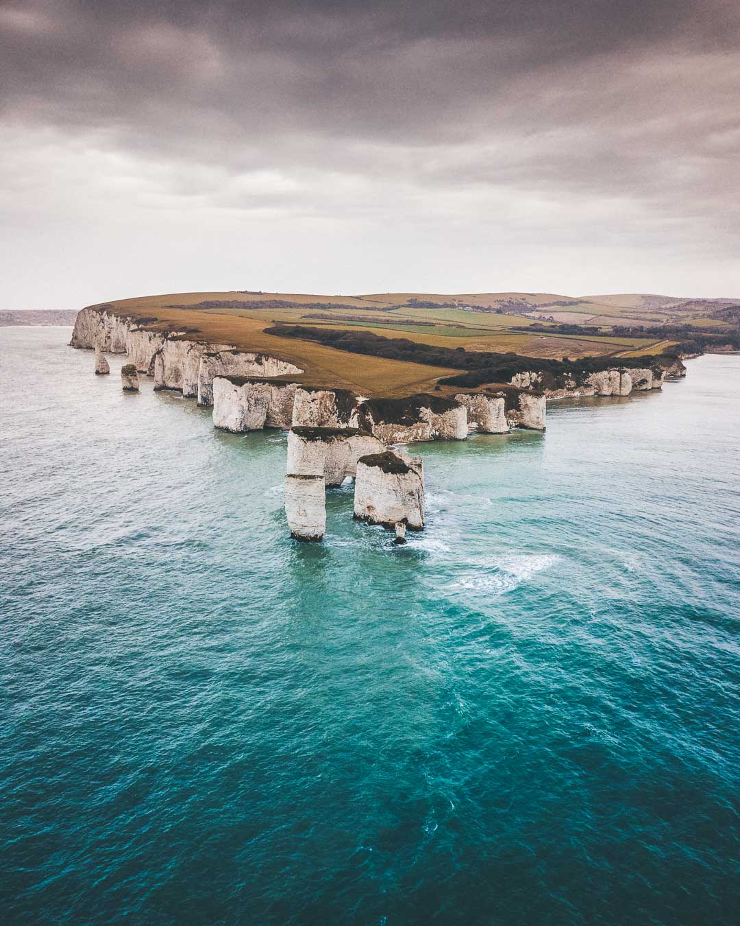 old harry rocks on the jurassic coast