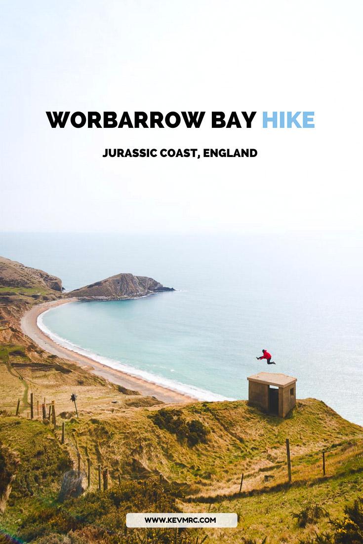 Worbarrow bay hike pinterest image