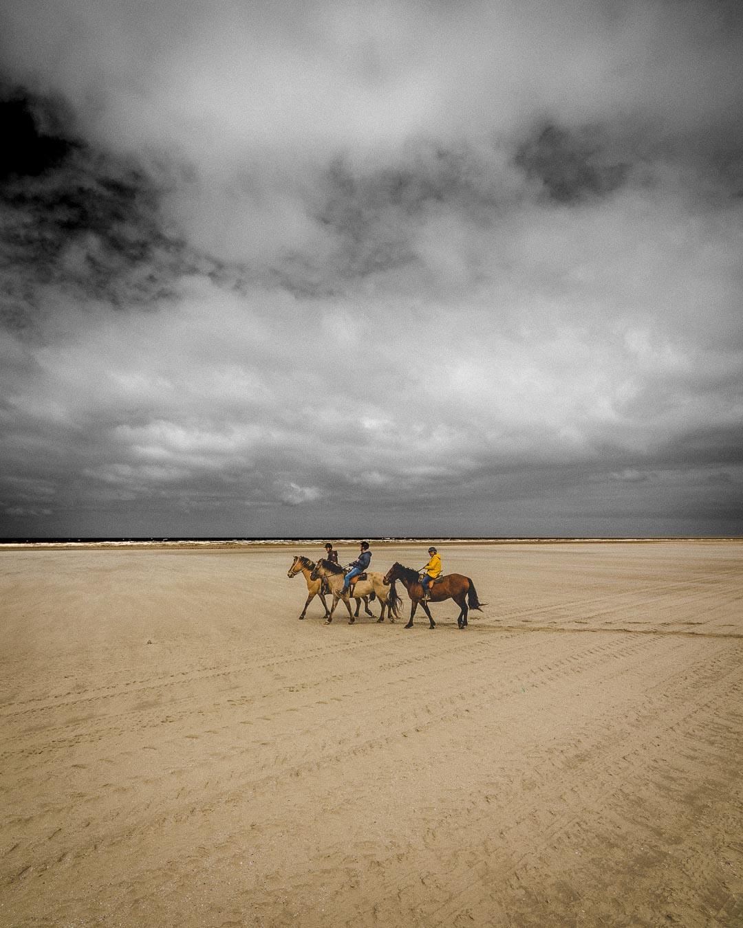 horseback riding on the beach