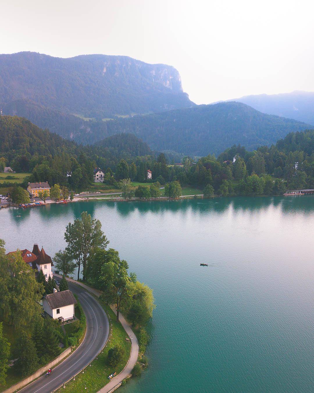 the road to lake bled slovenia