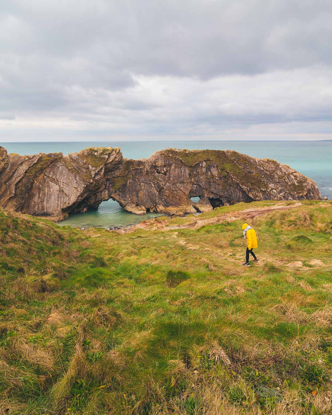 walking down to the stair hole