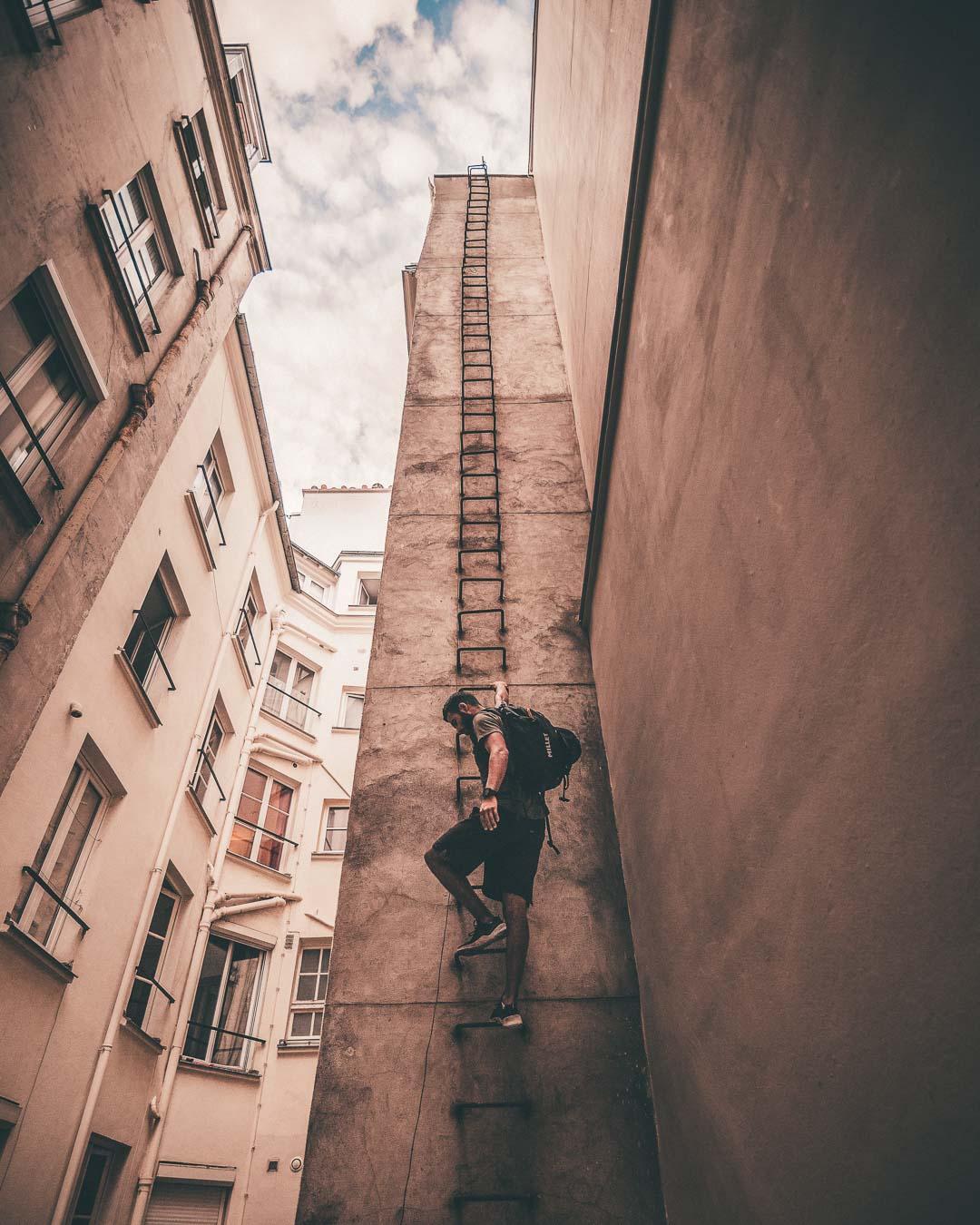climbing to place vendome rooftops