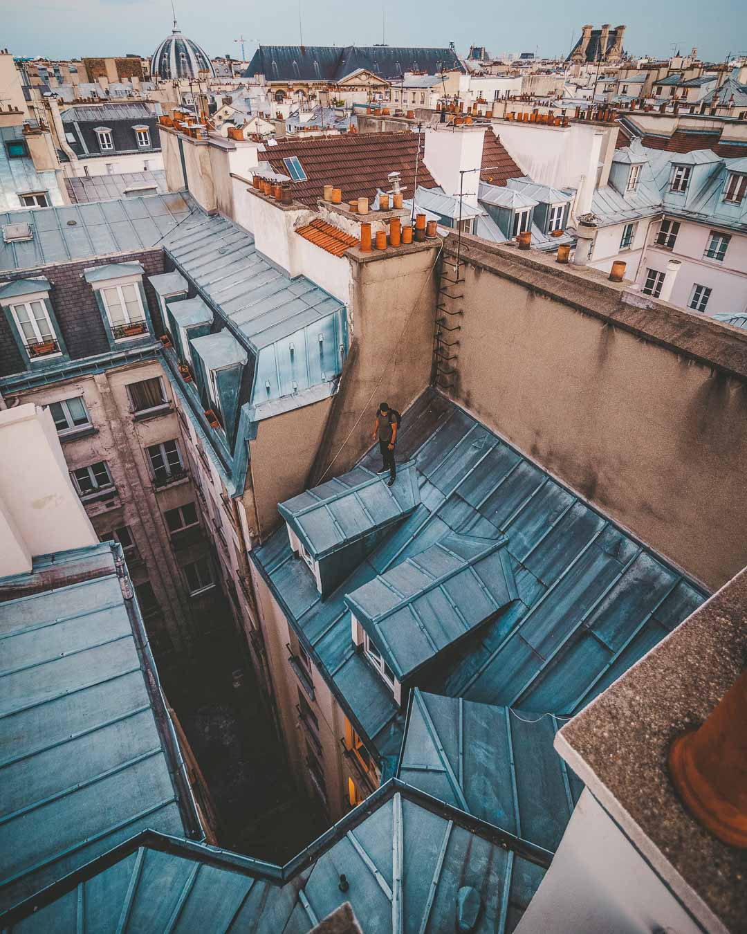 exploring the rooftops in place vendome