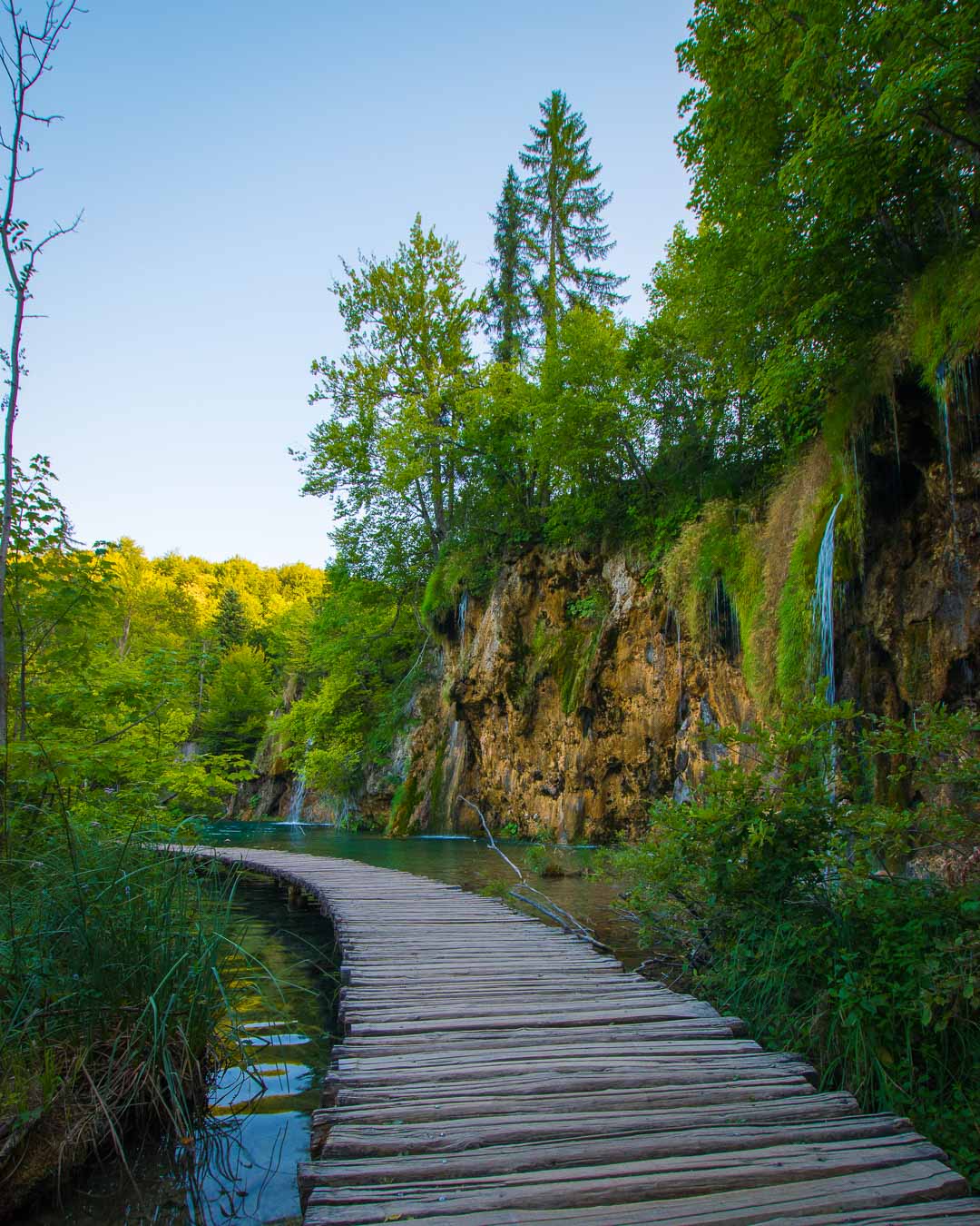 another stroll on wooden path in plitvice