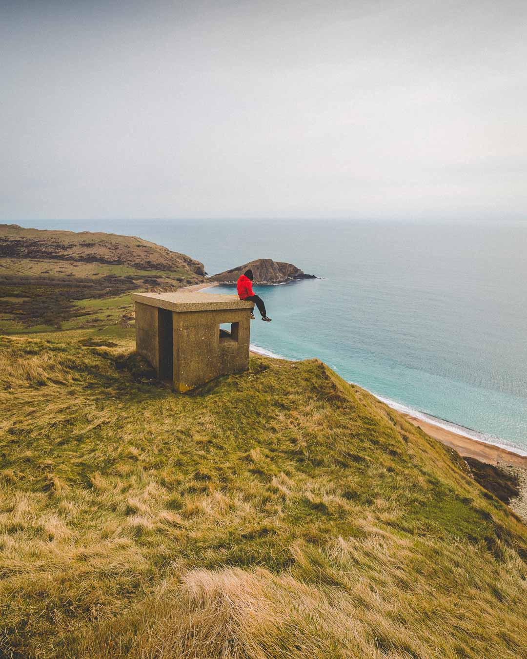 standing on stone hut in flower's barrow