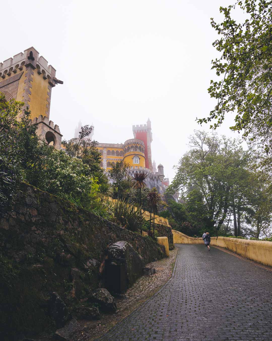 pena palace in the mist