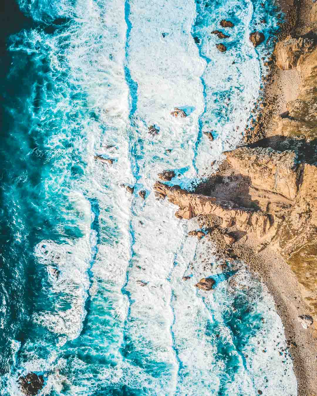 top down view of the sintra coast