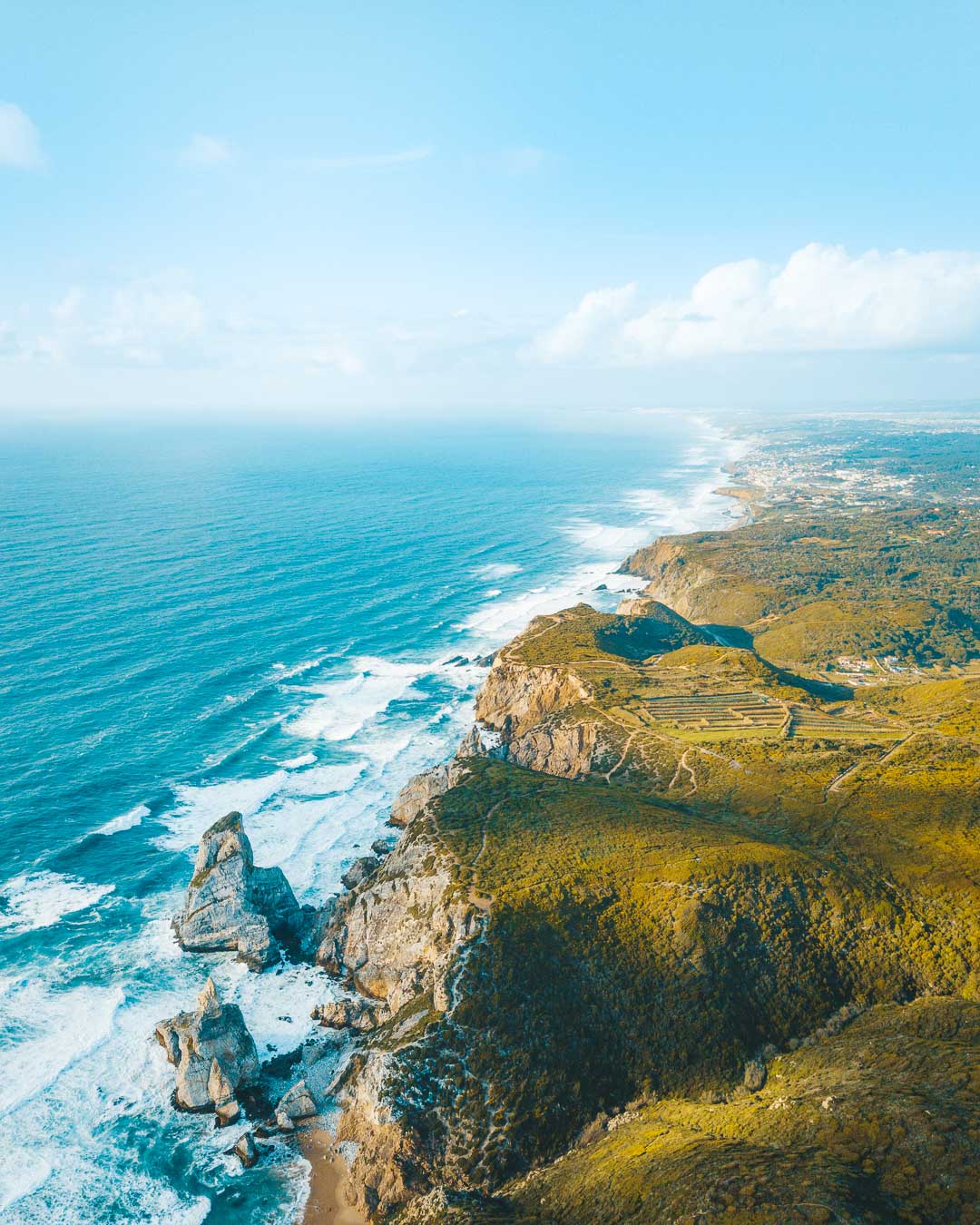 the beautiful sintra coast from above