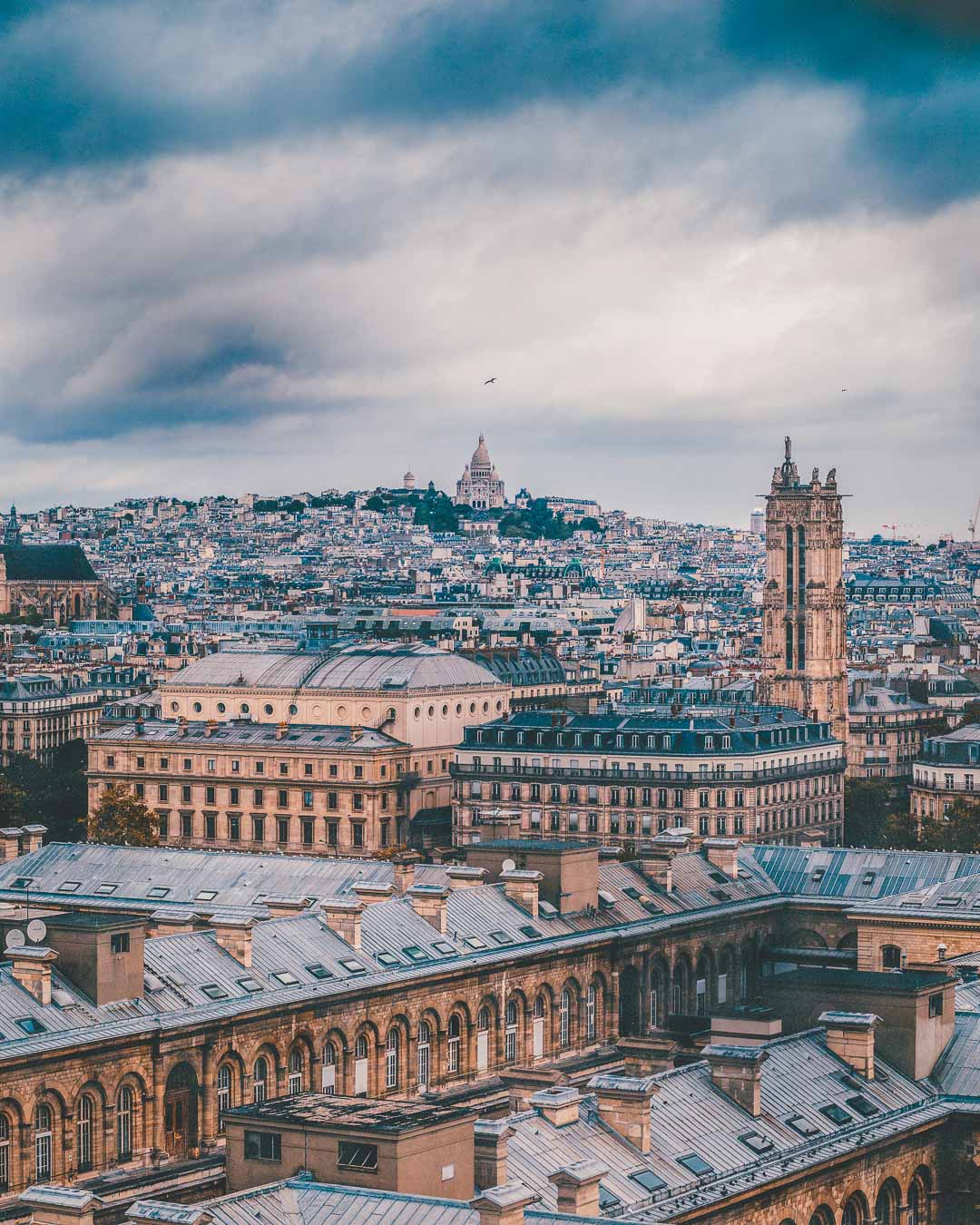 sacre coeur from notre dame de paris