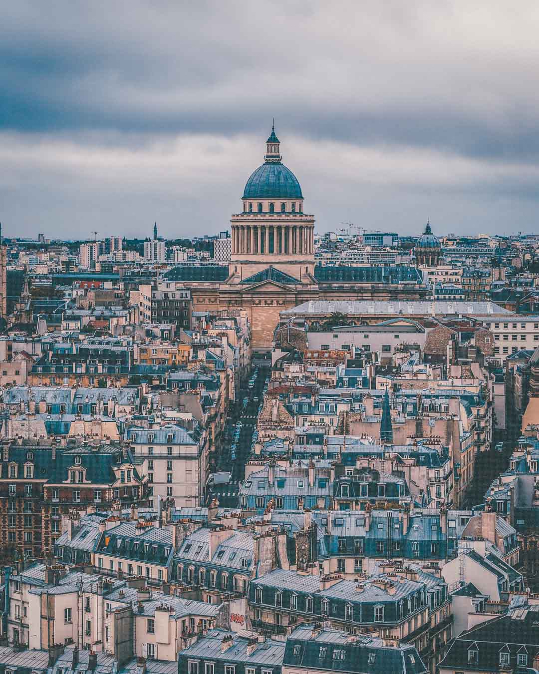 pantheon from notre dame de paris