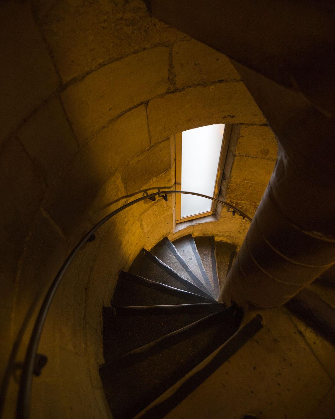 staircase in the sainte chapelle