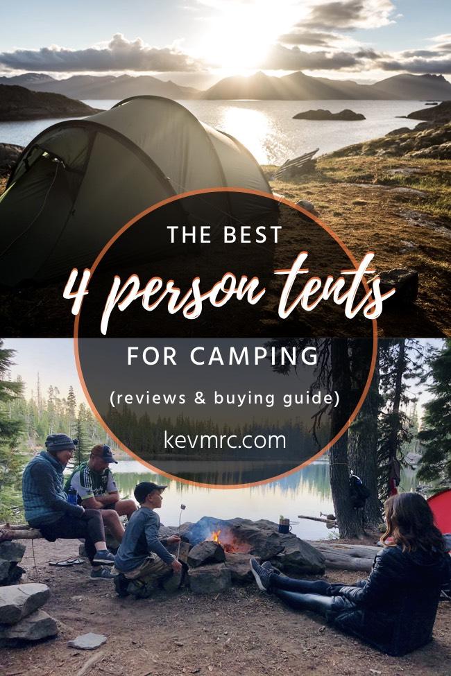 Looking for the best 4 person tent? In this post, we'll see all of the best 4 man tents for each category. Whether you're looking for an instant tent, a tall tent where you can fully stand up, or a winter tent, you'll find the best pick for you. tent camping gear | tent camping outdoors | comfortable tent camping | tent camping with kids | family tent camping | large tents for camping | camping equipment #tentcamping #hiking #campinggear