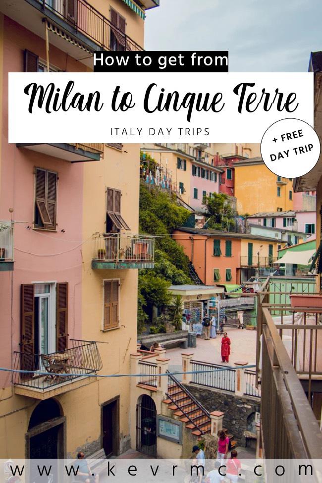 Are you already in Milan and planning your next trip? Or simply planning your future travels and trying to figure out how to get from Milan to Cinque Terre Italy? Don’t worry, it’s pretty easy. You’ll find all the info you need in this guide, with detailed step by step guide on how to get there including travel time, cost, and tips. cinque terre day trip | cinque terre travel | cinque terre guide | milan travel | milan day trips #italytravel #cinqueterre #daytrip