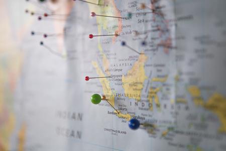 world facts category pins on a map