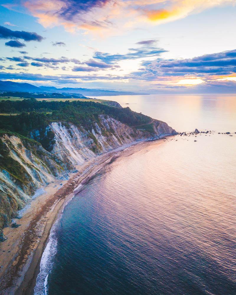 sunset in cabo vidio cudillero asturias