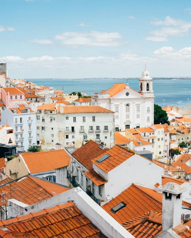 lisbon city centre view