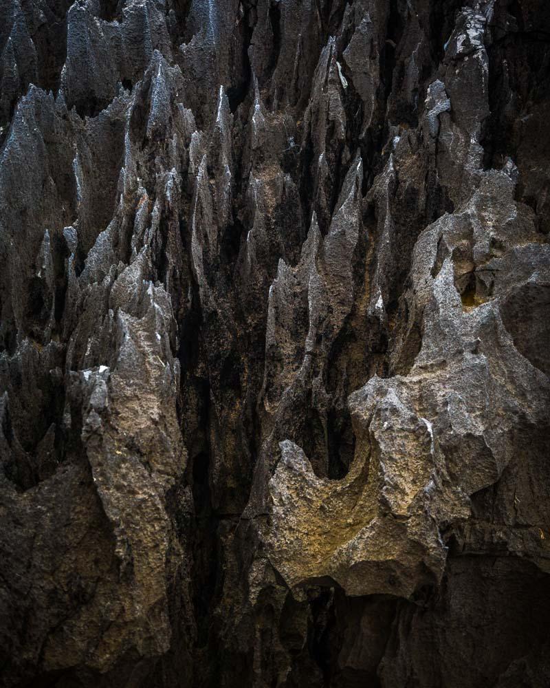 second detail of rocks in bufones de pria