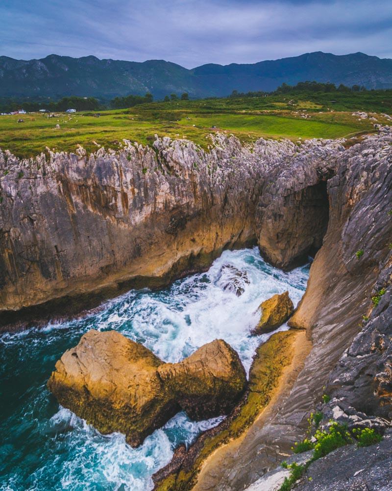 view over the bufones de pria