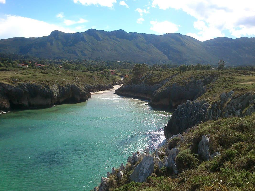 playa de guadamia in asturias spain