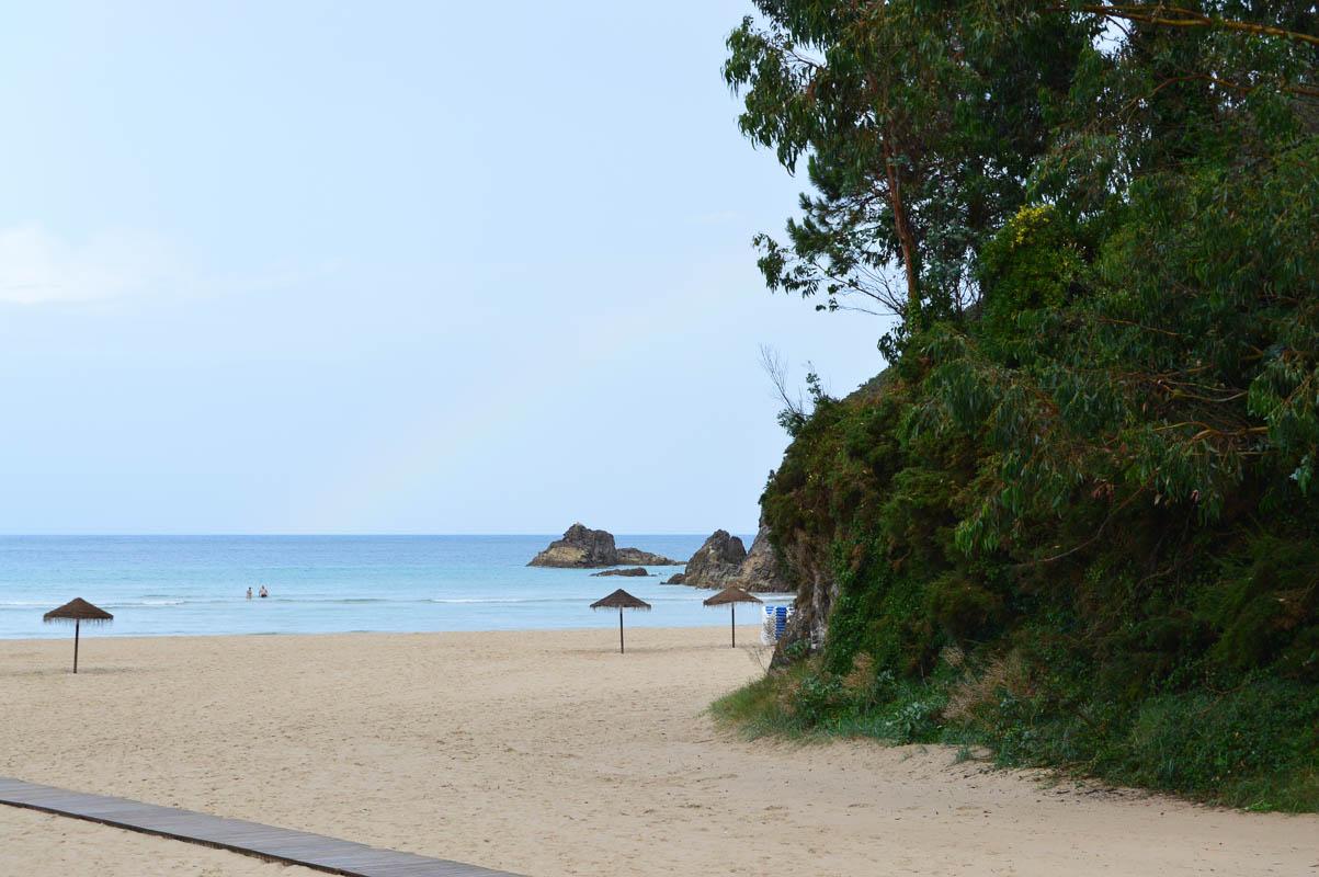 playa de la franca in asturias spain