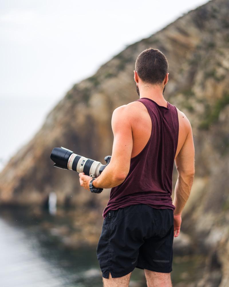kevmrc with his camera in asturias playa del silencio