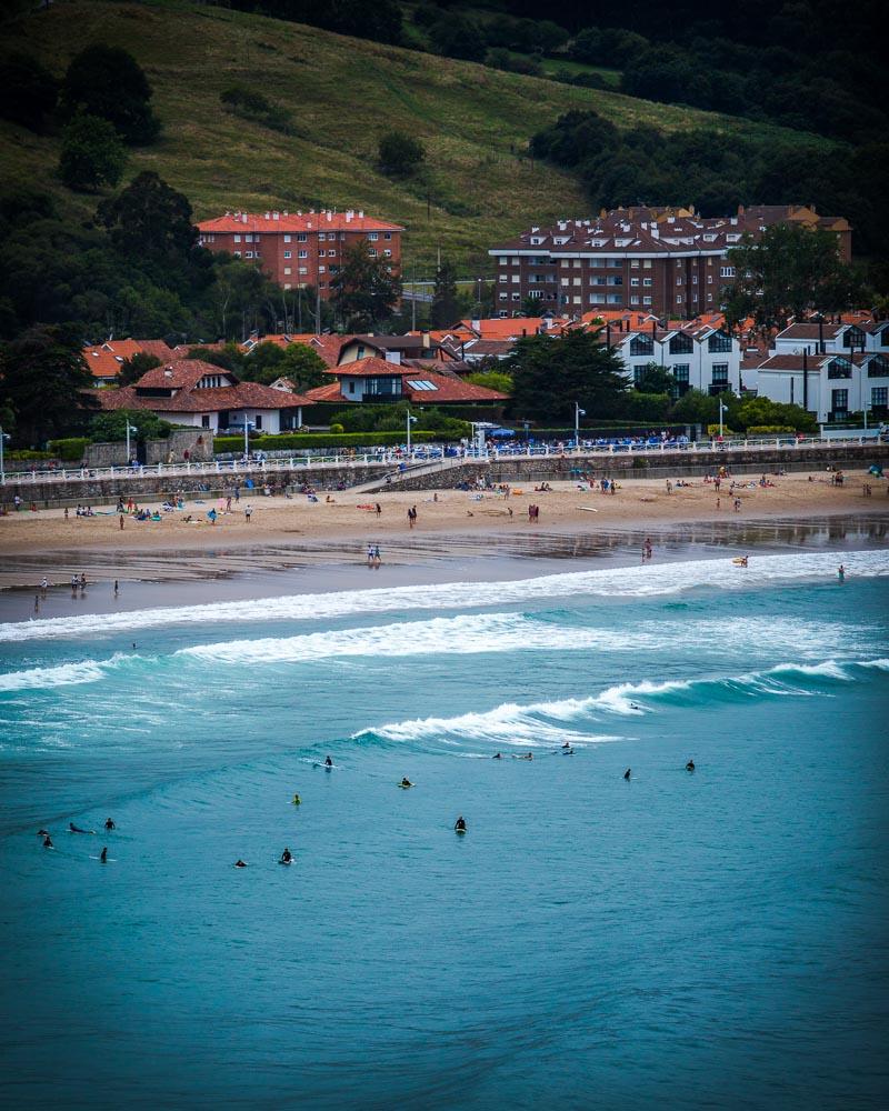 local surfers in ribadesella