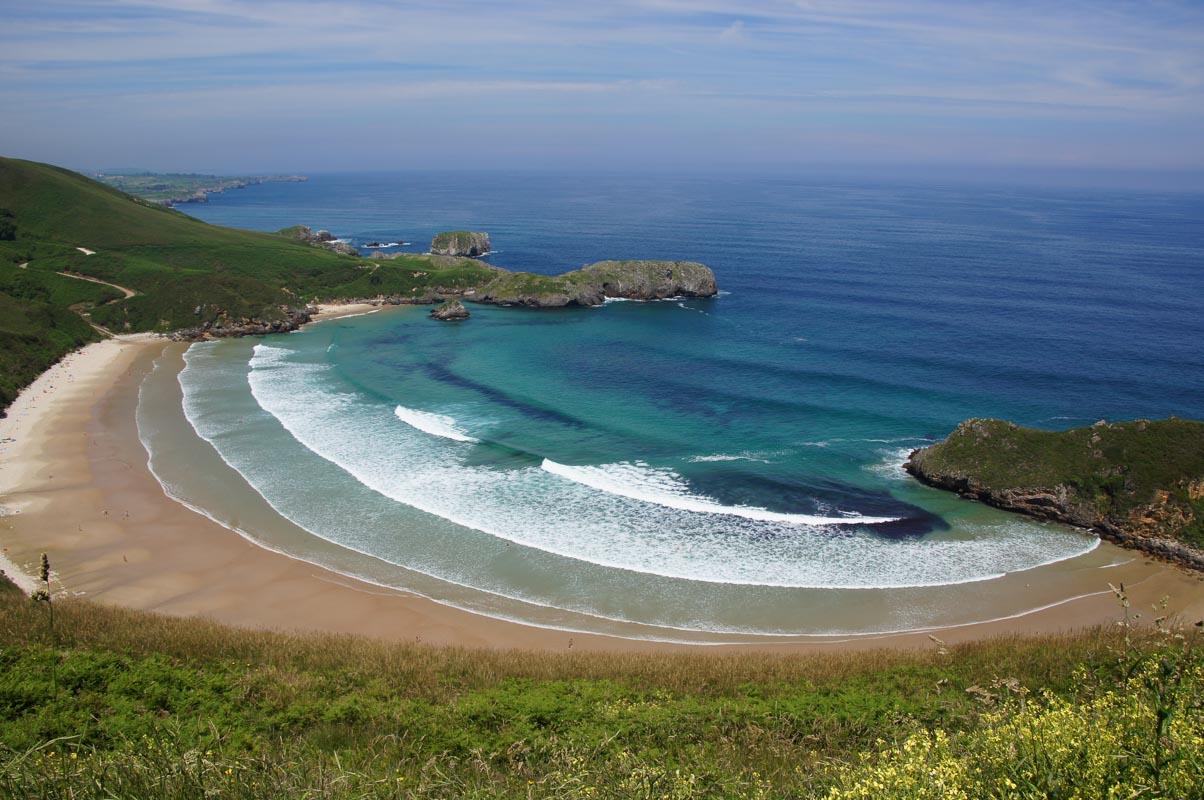 torimbia beach in asturias spain