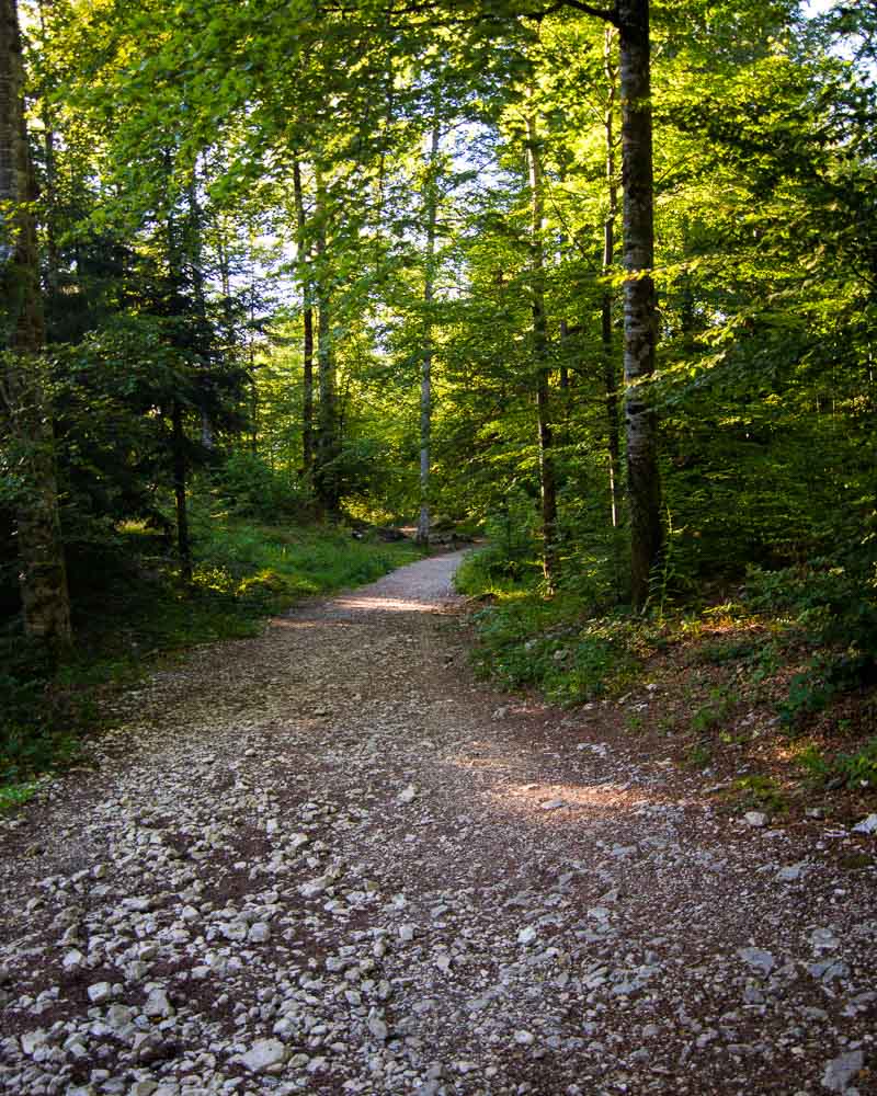 hike from parking lot to belvedere des 4 lacs