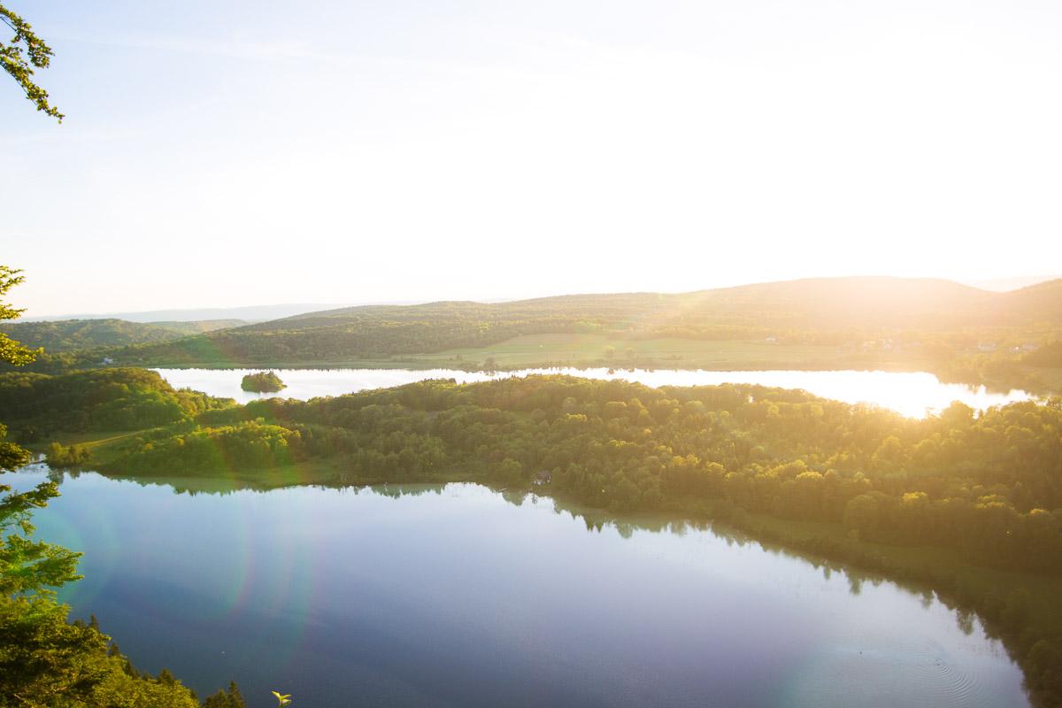 2 lakes seen from belvedere des 4 lacs jura