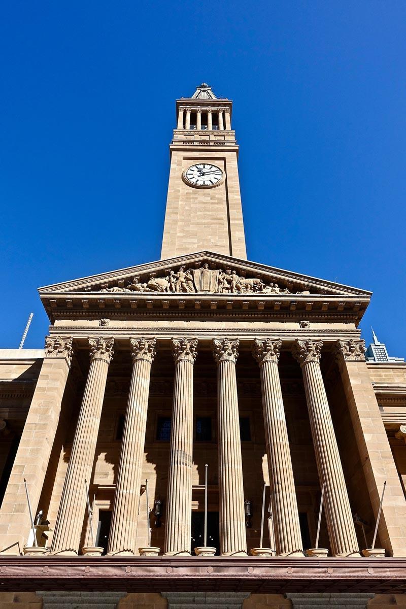 brisbane city hall in queensland australia