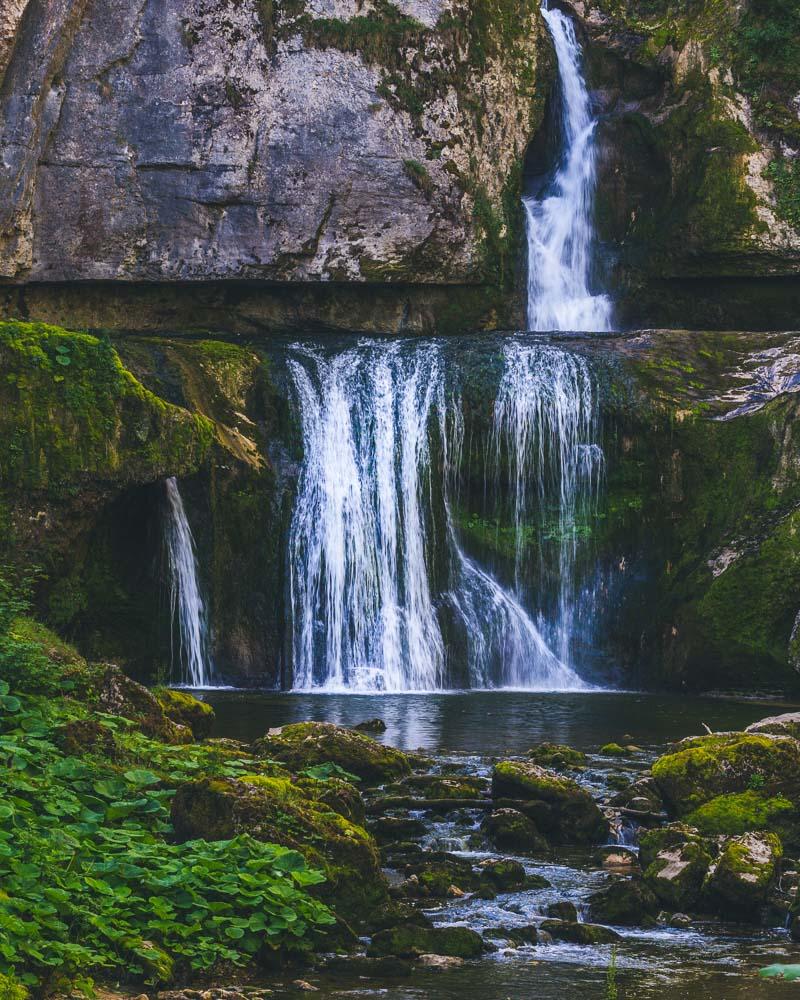 the double waterfall cascade de la billaude