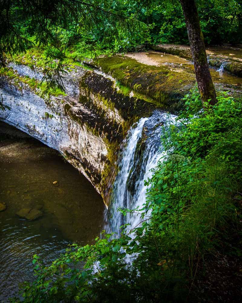 saut de la forge waterfall from above